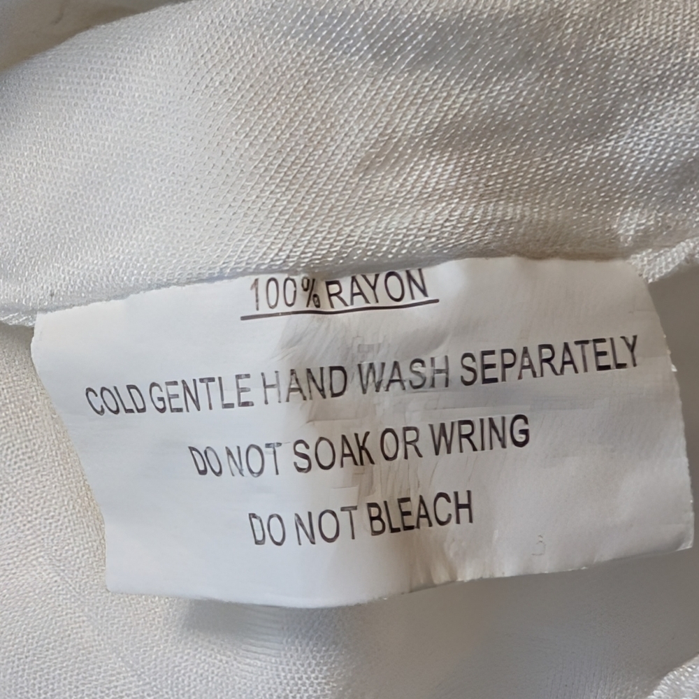 Here Comes The Sun White Ruffle Mini Dress Sz Small - Picture 8 of 12